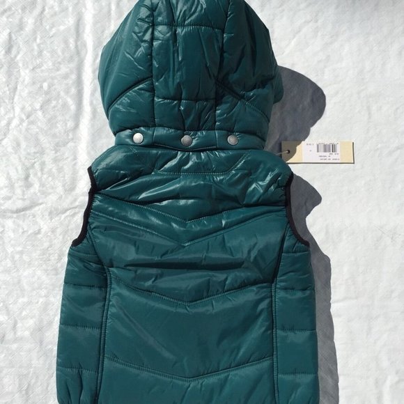 NWT***DIESEL***Green Hooded 'Jarbo' VEST***7Y*$129 - Picture 4 of 5
